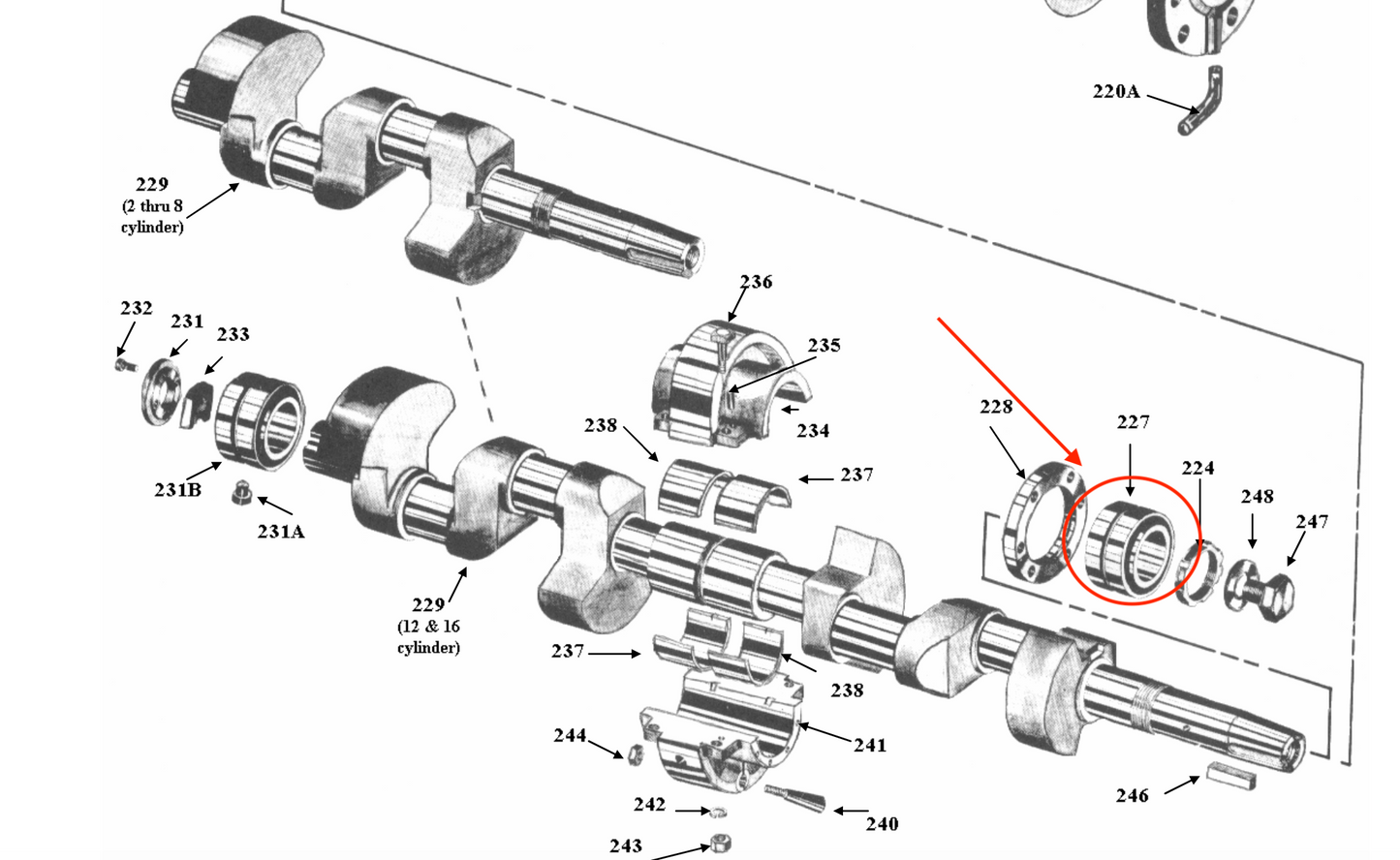 KT368 - FRONT BEARING, 2 1/2" SHAFT 440 VMC