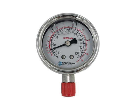 MANOMETRO 2 1/2" CON GLICERINA